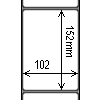 Diagram showing the layout of Decision DT102152-5P-PERF Labels.
