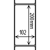 Diagram showing the layout of Decision DT102200-8P Labels.