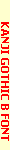 Kanji Gothic B Font