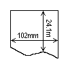 Diagram showing the layout of Zebra 3003072 Labels.