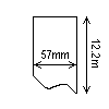 Diagram showing the layout of Zebra 3007158-T Labels.