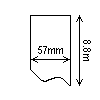 Diagram showing the layout of Zebra 3007159-T Labels.