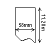 Diagram showing the layout of Zebra 3013690 Labels.