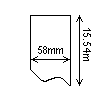 Diagram showing the layout of Zebra 3013689 Labels.