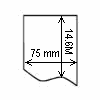 Diagram showing the layout of Zebra 3006131 Labels.