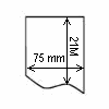 Diagram showing the layout of Zebra 3003070 Labels.