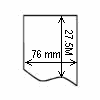 Diagram showing the layout of Zebra 3003360 Labels.