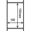 Diagram showing the layout of SATO P53010002837 Labels.