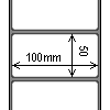 Diagram showing the layout of Zebra 87000 Labels.