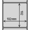 Diagram showing the layout of Zebra 880386-101 Labels.