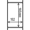 Diagram showing the layout of Zebra 3007419-T Labels.