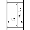 Diagram showing the layout of Zebra 3012883-T Labels.