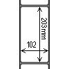 Diagram showing the layout of Zebra 880026-203 Labels.