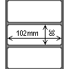 Diagram showing the layout of Zebra 800264-105 Labels.