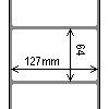 Diagram showing the layout of Zebra 3006417 Labels.