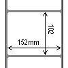 Diagram showing the layout of Zebra 3003632 Labels.