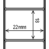 Diagram showing the layout of Zebra 3013781 Labels.