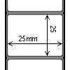 Diagram showing the layout of SATO P53010008129 Labels.