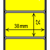 Diagram showing the layout of Honeywell Intermec I29672 Labels.
