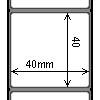 Diagram showing the layout of Decision DT4040-4P Labels.