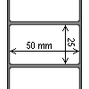 Diagram showing the layout of SATO P53010003412 Labels.