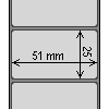 Diagram showing the layout of Zebra 3006690 Labels.