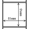 Diagram showing the layout of Zebra 3003059 Labels.