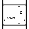 Diagram showing the layout of Zebra 800262-205 Labels.