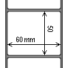 Diagram showing the layout of Zebra 3003353 Labels.