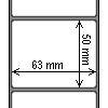 Diagram showing the layout of Decision DT6350-5P Labels.