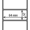 Diagram showing the layout of Zebra 880122-025 Labels.