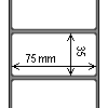 Diagram showing the layout of Zebra 3004428 Labels.