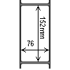 Diagram showing the layout of Zebra 3006255 Labels.