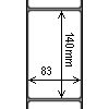 Diagram showing the layout of Decision DT83140-8P Labels.