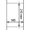 Diagram showing the layout of Honeywell Intermec I23136 Labels.