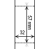 Diagram showing the layout of Zebra 800999-005 Labels.