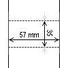 Diagram showing the layout of Zebra 800999-009 Labels.