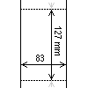 Diagram showing the layout of Zebra 200807 Labels.