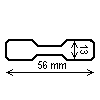 Diagram showing the layout of Zebra 10010064 Labels.